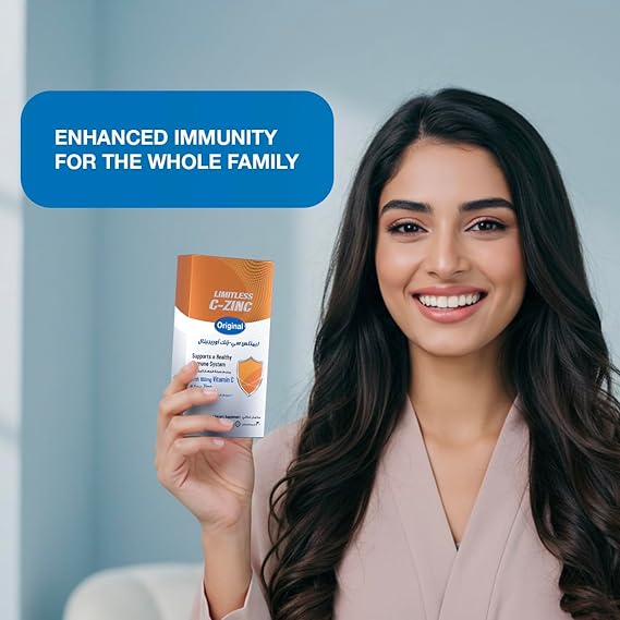 Limitless C-Zinc Original – Vitamin C & Zinc Lozenges – Orange Mint Flavor – Immune Support for Adults & Kids – 30 Lozenges