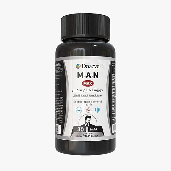 Dozova Man Max Premium Daily Multivitamin, Men's Best Friend – Supports Muscle Strength, Boosts Energy, Immunity & Vitality – Essential Vitamins & Minerals – 30 Tablets