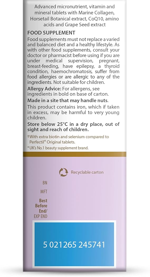 Perfectil Vitabiotics Plus Hair, 60 Tablets