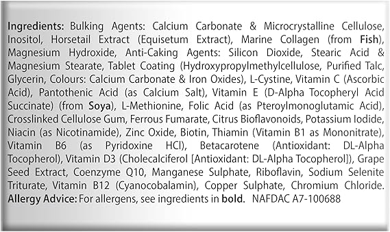 Perfectil Vitabiotics Plus Hair, 60 Tablets