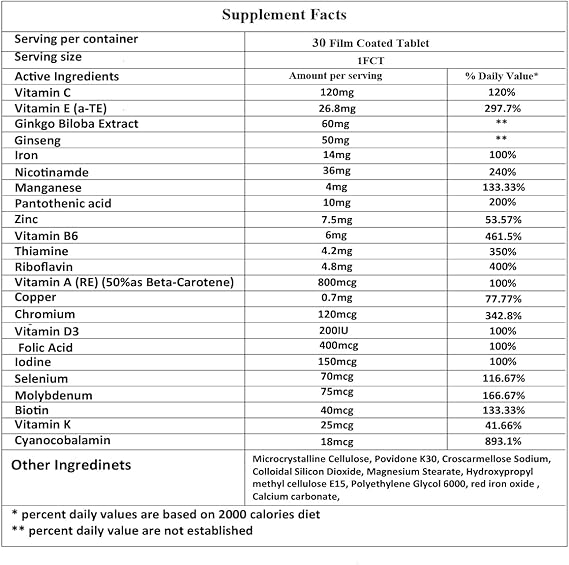 Dozova Man Max Premium Daily Multivitamin, Men's Best Friend – Supports Muscle Strength, Boosts Energy, Immunity & Vitality – Essential Vitamins & Minerals – 30 Tablets