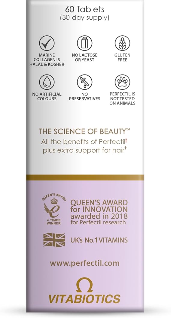 Perfectil Vitabiotics Plus Hair, 60 Tablets